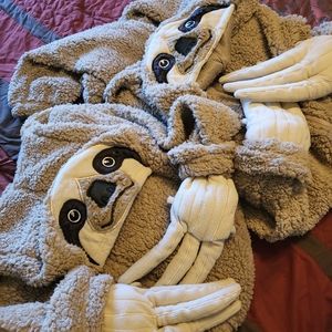 Matching Sloth Onesies.